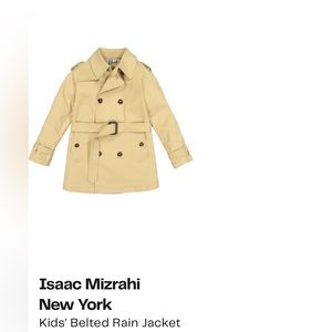 Isaac Mizrahi Rain Jacket/Trench- kids